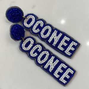 Beaded Team earrings