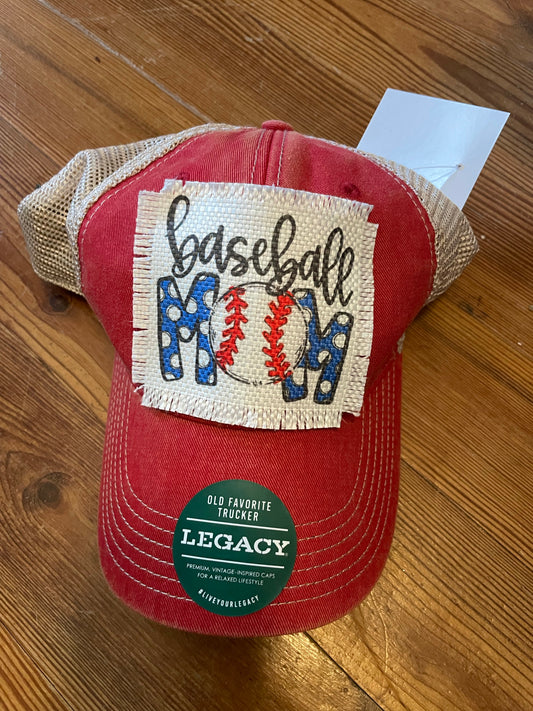 Baseball mom hat