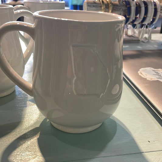 Georgia embossed coffee mug