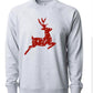 Reindeer distressed sweatshirt