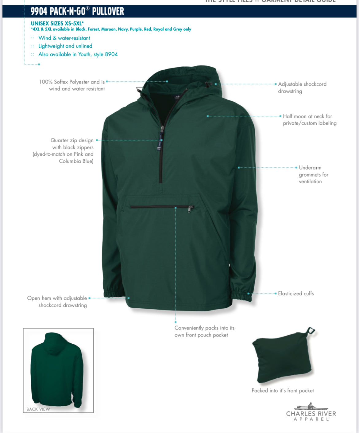 PACK-N-GO PULLOVER Titans / Warriors